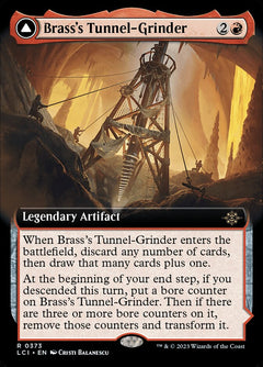 Brass's Tunnel-Grinder // Tecutlan, the Searing Rift (Extended Art)