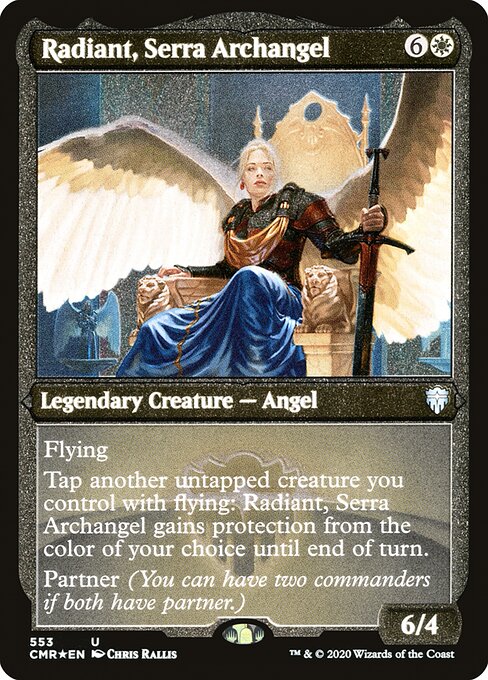 Radiant, Serra Archangel - Etched