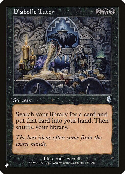 Diabolic Tutor - Nonfoil