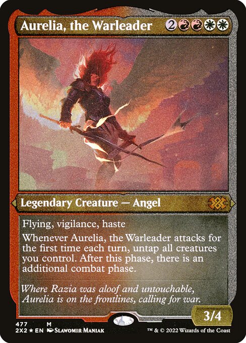 Aurelia, the Warleader - Etched