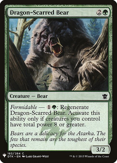 Dragon-Scarred Bear - Nonfoil