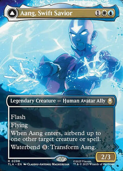 Aang, Swift Savior // Aang and La, Ocean's Fury (Borderless - Scene)