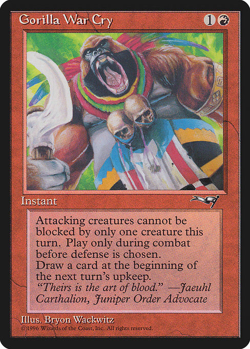 Gorilla War Cry - Nonfoil