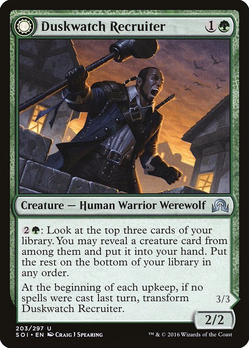 Duskwatch Recruiter // Krallenhorde Howler - Nonfoil