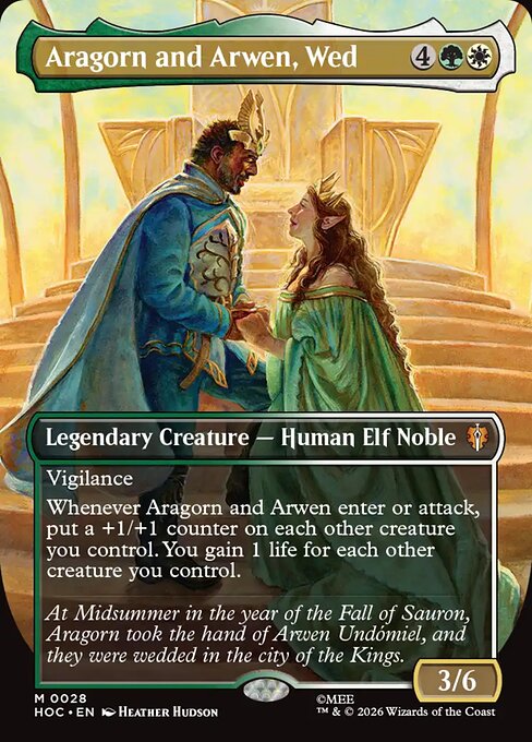 Aragorn and Arwen, Wed