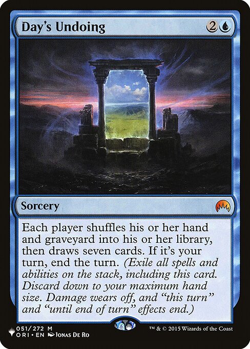 Day's Undoing - Nonfoil