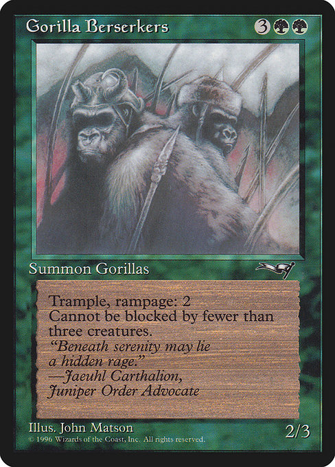 Gorilla Berserkers - Nonfoil