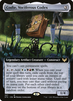 Codie, Vociferous Codex (Extended Art)