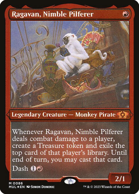 Ragavan, Nimble Pilferer - Etched
