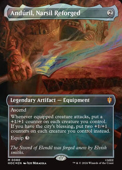 Andúril, Narsil Reforged (Classic Artist Borderless - Surge Foil)