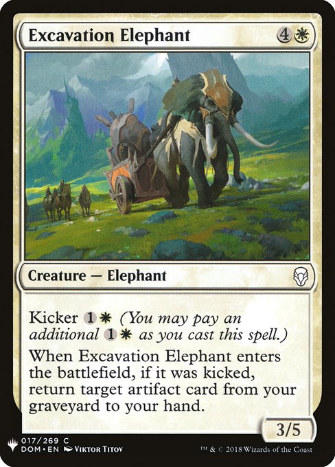 Excavation Elephant - Nonfoil
