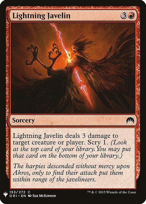 Lightning Javelin - Nonfoil