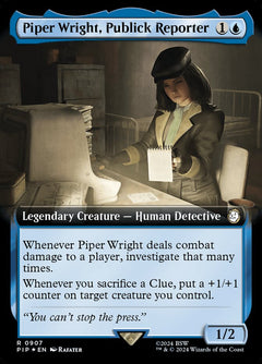 Piper Wright, Publick Reporter (Extended Art - Surge Foil)