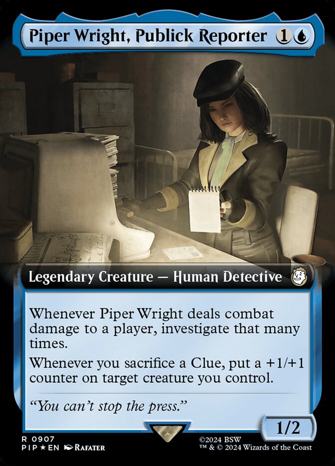 Piper Wright, Publick Reporter (Extended Art - Surge Foil)