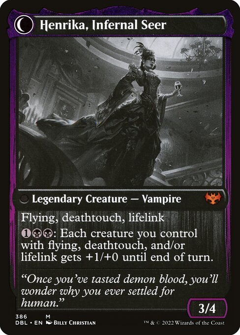 Henrika, Infernal Seer (back)