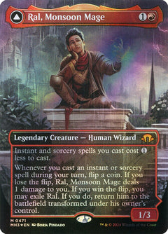 Ral, Monsoon Mage // Ral, Leyline Prodigy (Borderless - Textured Foil)