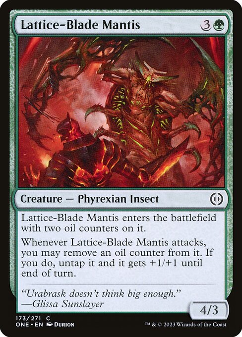 Lattice-Blade Mantis - Nonfoil