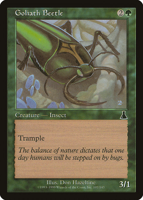 Goliath Beetle - Nonfoil