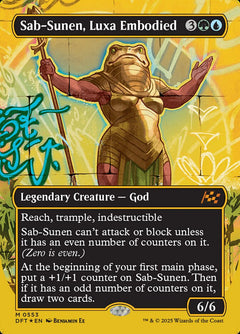 Sab-Sunen, Luxa Embodied (Borderless - Gold Foil)