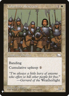 Volunteer Reserves (WTH-29)