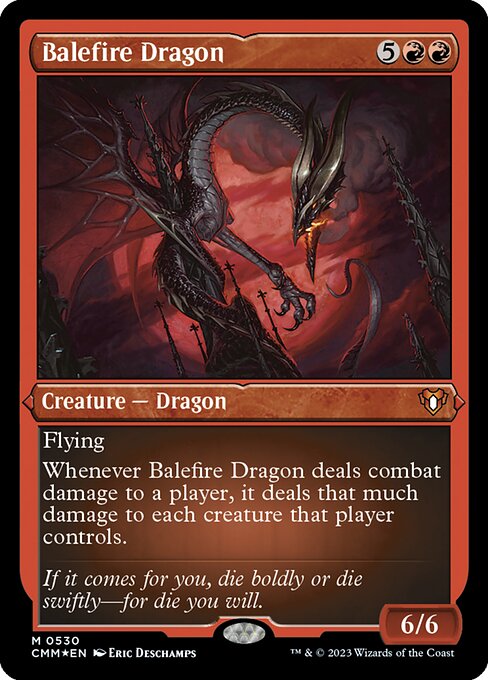 Balefire Dragon - Etched