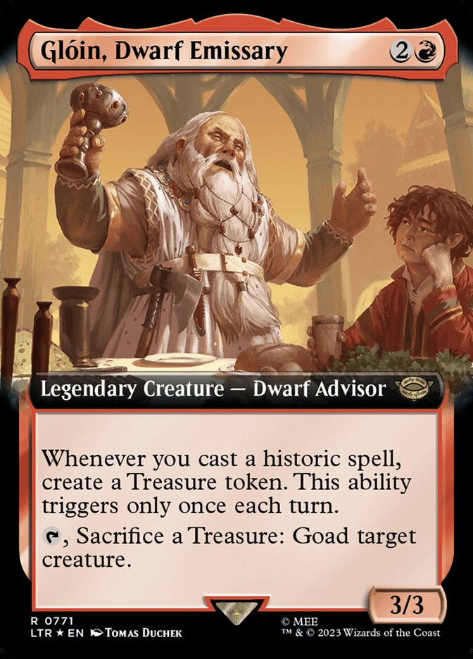 Glóin, Dwarf Emissary (Extended Art)