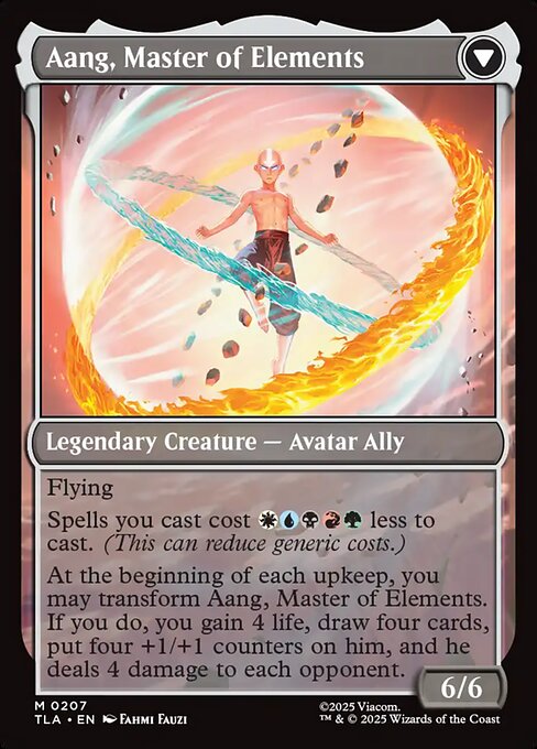 Aang, Master of Elements (back)