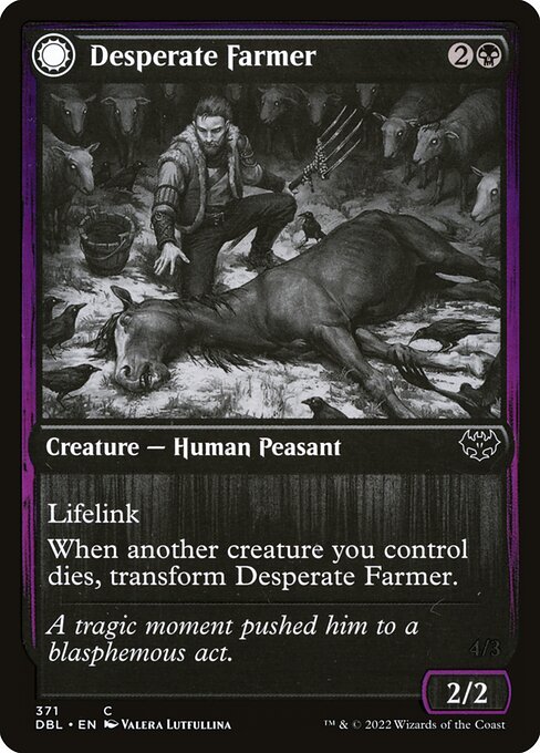 Desperate Farmer // Depraved Harvester - Nonfoil