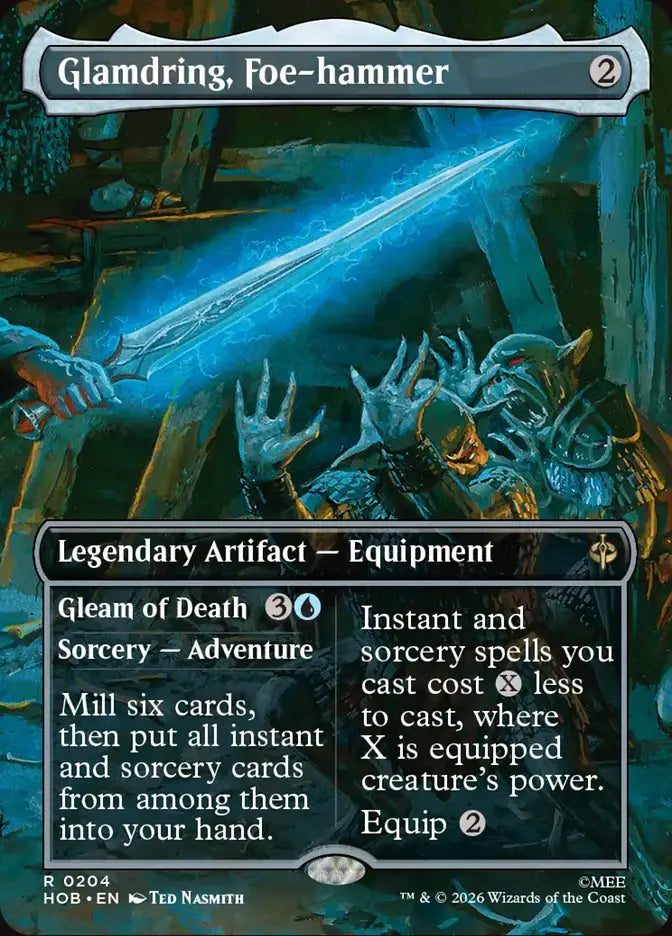 Glamdring, Foe-hammer // Gleam of Death (Borderless - Scene)