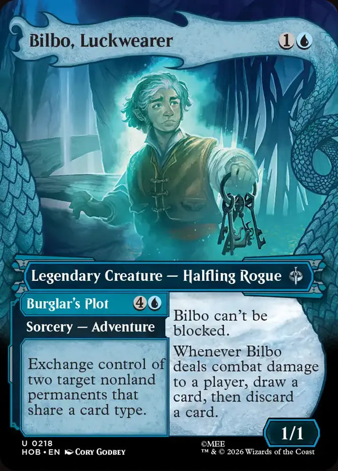 Bilbo, Luckwearer // Burglar's Plot (Dragon Hoard Showcase)