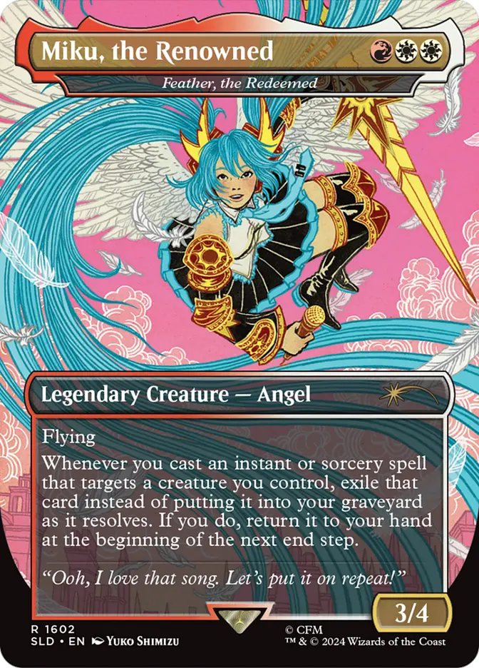 Feather, the Redeemed [Miku, the Renowned] (Secret Lair Drop)