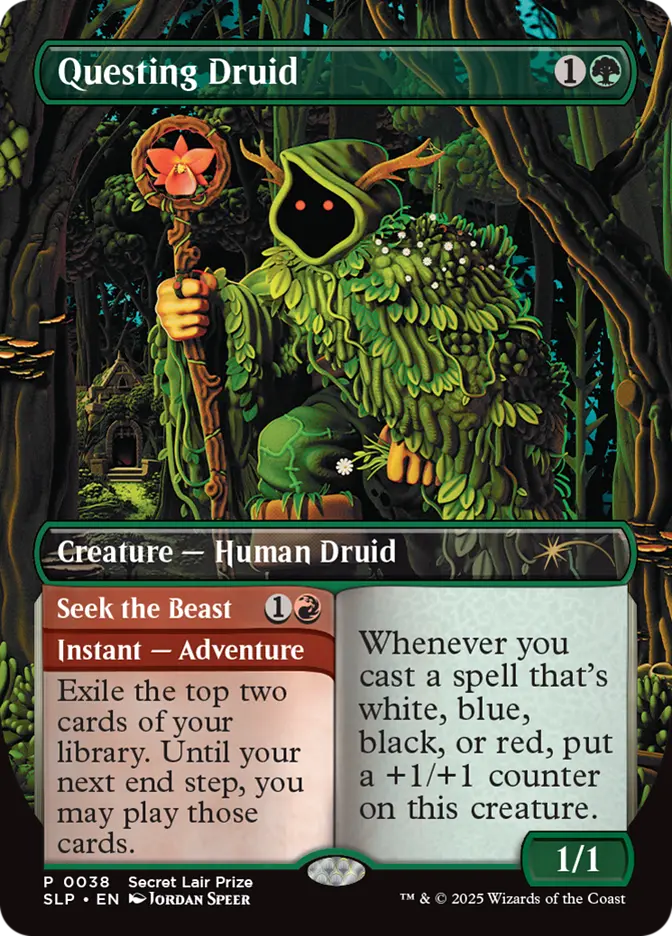 Questing Druid // Seek the Beast (Secret Lair Promo)