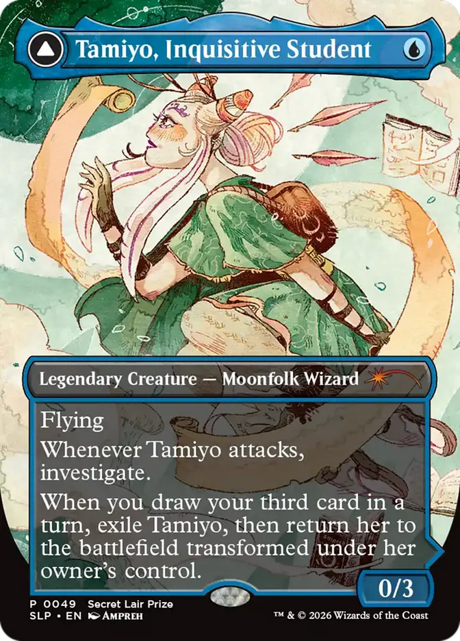 Tamiyo, Inquisitive Student // Tamiyo, Seasoned Scholar (Secret Lair Promo)