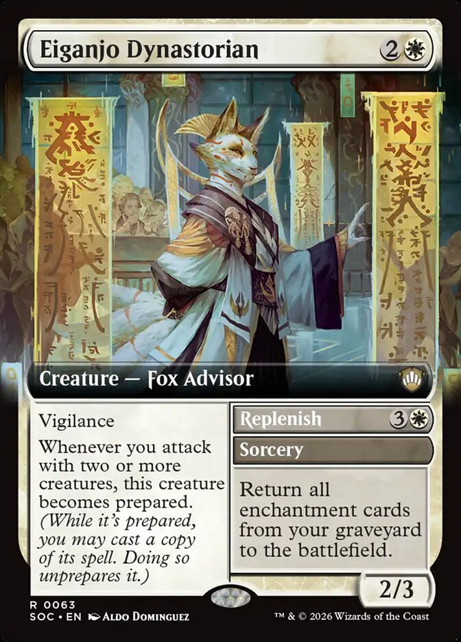 Eiganjo Dynastorian // Replenish (Extended Art)