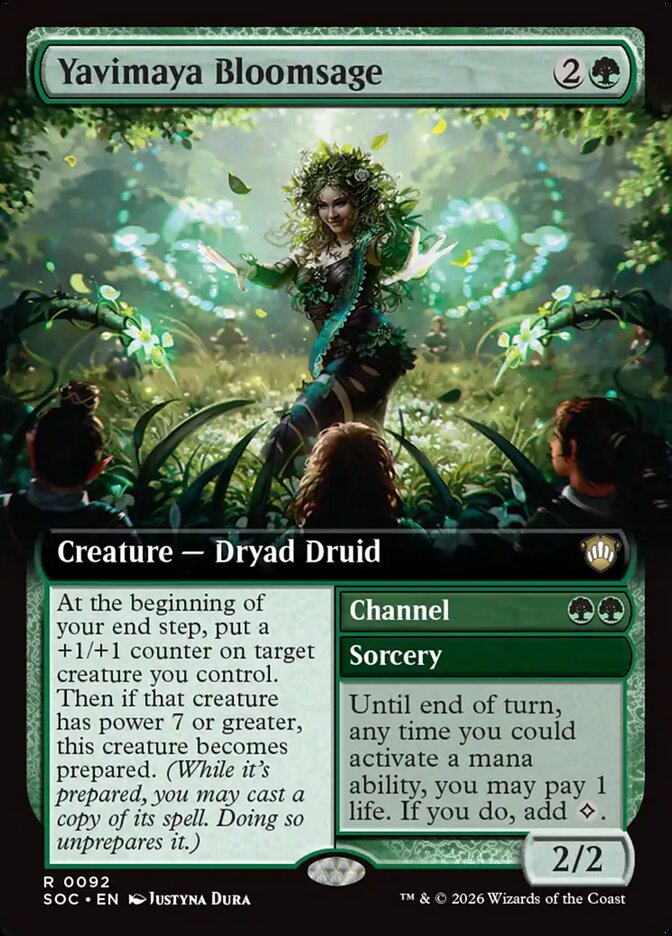 Yavimaya Bloomsage // Channel (Extended Art)