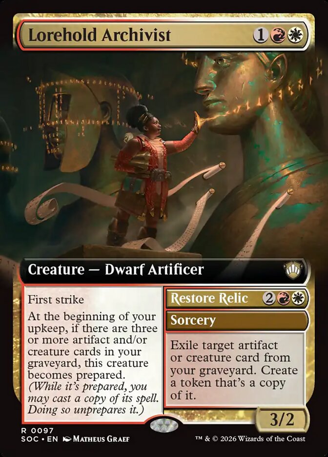 Lorehold Archivist // Restore Relic (Extended Art)